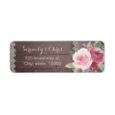 Search for wood and lace return address labels Watercolor