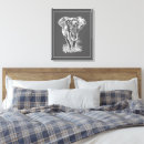 Search for elephant painting canvas prints Watercolor