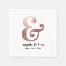 Search for rose gold wedding napkins Minimalist