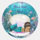 Search for ethnic girl stickers Mermaid