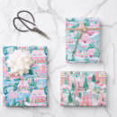 Search for pink and blue christmas wrapping paper Preppy