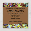 Search for fall bar bat mitzvah invitations Leaves
