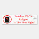 Search for freedom of religion bumper stickers Atheism