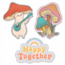 Search for cartoon mushroom stickers Funny
