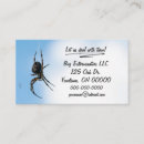 Search for spider web business cards Scary