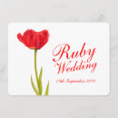 Search for ruby wedding anniversary invitations 40th