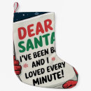 Search for dear christmas stockings Naughty