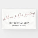 Search for welcome to our wedding banners Typography