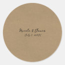 Search for brown kraft wedding stickers Rustic