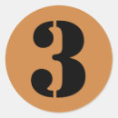 Search for number three stickers Alphabet