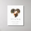 Search for in loving memory canvas prints Celebration of life