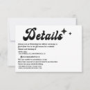 Search for retro wedding enclosure cards Stylish