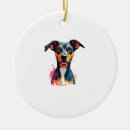 Search for pop art christmas tree decorations Dog
