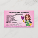 Search for cleaning lady business cards Maid
