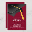 Search for burgundy graduation invitations College