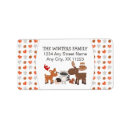 Search for wild animals return address labels Animal baby shower