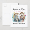 Search for river otters postcards Cute otter