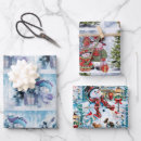 Search for snowman wrapping paper Holiday season