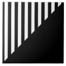Search for black and white striped tiles Geometric