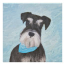 Search for miniature schnauzer posters Black and silver