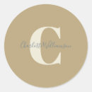 Search for monogram monogrammed initial letter stickers Simple