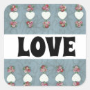 Search for rosebud square stickers White