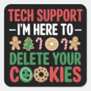 Search for funny tech support stickers Santa