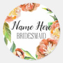 Search for bridesmaid stickers Floral