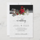 Search for red black and white gold invitations Classic
