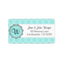 Search for quatrefoil return address labels Chic