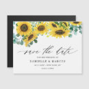 Search for sunflower save the date magnets Botanical