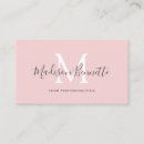 Search for make up artist business cards Blush pink