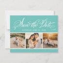 Search for teal blue save the dates Elegant