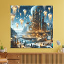Search for futuristic canvas prints Landscape