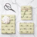 Search for bride and groom wrapping paper Mr and mrs