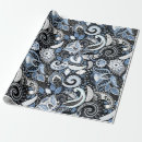 Search for blue paisley wrapping paper Floral