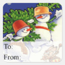 Search for vintage snowmen stickers Xmas