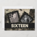 Search for grunge birthday invitations White