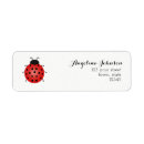 Search for red ladybug return address labels Modern