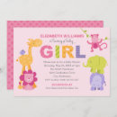 Search for jungle baby girl shower invitations Modern