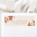 Search for orange flower return address labels Baby shower