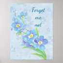 Search for forget me not flower posters Watercolor