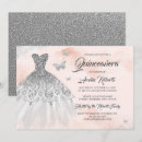Search for pink and silver quinceanera invitations 15th birthday