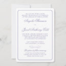 Search for lavender and white wedding invitations Typography