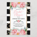 Search for pink black bridal shower invitations Flowers