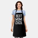 Search for best mom ever aprons Typography