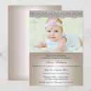Search for lace christening invitations White