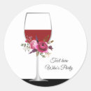 Search for womans red party stickers Birthday