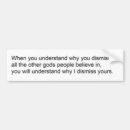 Search for why bumper stickers Atheism
