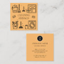 Search for cleaning service logo business cards Housekeeper